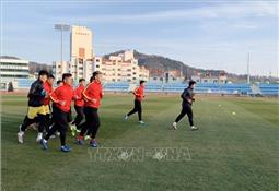 U23 Việt Nam chăm chỉ tập luyện ở miền Nam Hàn Quốc